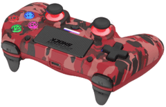 DragonShock Mizar kontroler, brezžičen, PS4, PC, rdeč