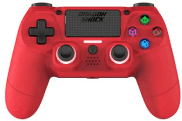 DragonShock Mizar kontroler, brezžičen, PS4, PC, svetlo rdeč
