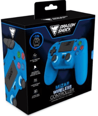 DragonShock Mizar kontroler, brezžičen, PS4, PC, svetlo moder