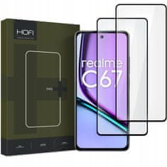 Hofi Glass Pro Full Screen 2x zaščitno steklo za Realme C67 4G, črna
