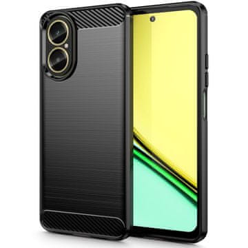 Tech-protect Carbon ovitek za Realme C67 4G, črna