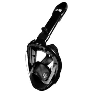 Aga Celoobrazna maska za potapljanje S/M Črna/Črna