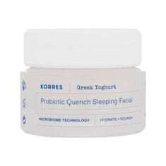 Korres Greek Yoghurt Probiotic Quench Sleeping Facial vlažilna in negovalna nočna krema za obraz 40 ml za ženske