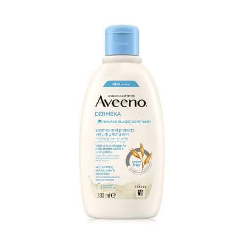 Aveeno Dermexa Daily Emollient Body Wash blažilen in zaščitni gel za prhanje za zelo suho in srbečo kožo unisex