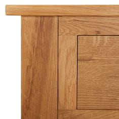 Vidaxl Toaletna mizica 110x40x75 cm trdna hrastovina
