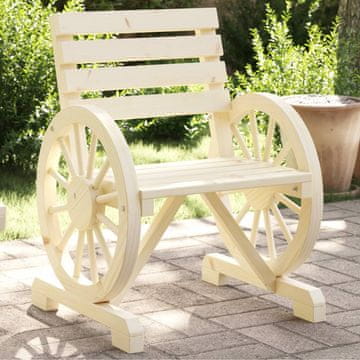 Vidaxl vidaXL Vrtni stol 58x58x78,5 cm masiven jelkov les