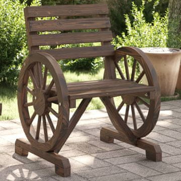 Vidaxl vidaXL Vrtni stol 58x58x78,5 cm masiven jelkov les