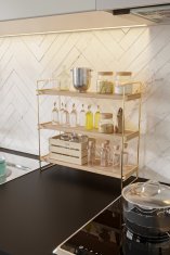 Woody Fashion Stenska polica, Masa Üstü 3 Katlı Organizer, Servis Rafı