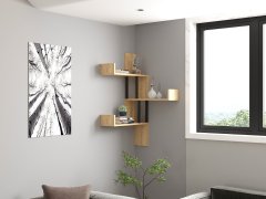 Woody Fashion Stenska polica, Bombe - Sapphire Oak