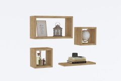 Woody Fashion Stenska polica, Babi - Sapphire Oak