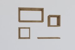 Woody Fashion Stenska polica, Babi - Sapphire Oak