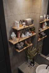 Woody Fashion Stenska polica, Prizma Raf, Büyük Boy Salon Tipi 2