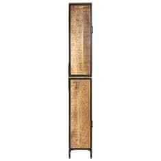 Greatstore Kopalniška omarica 40x27x180 cm železo in trden mangov les