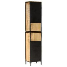 Greatstore Kopalniška omarica 40x27x180 cm železo in trden mangov les