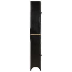 Greatstore Kopalniška omarica 40x27x180 cm železo in trden mangov les