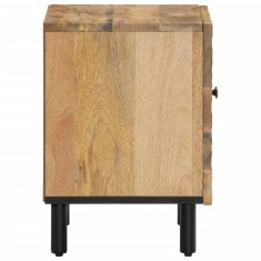 Greatstore Nočna omarica 2 kosa 40x33x46 cm trdna borovina