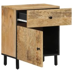 Greatstore Nočna omarica 50x33x60 cm trden mangov les