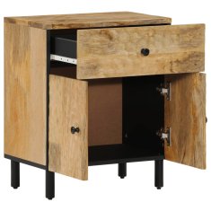 Greatstore Nočna omarica 50x33x60 cm trden mangov les