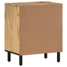 Greatstore Nočna omarica 50x33x60 cm trden mangov les