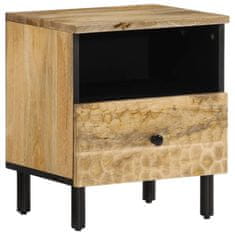 Greatstore Nočna omarica 2 kosa 40x33x46 cm trdna borovina