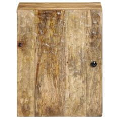 shumee Stenska kopalniška omarica 38x33x48 cm trden mangov les