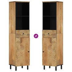Greatstore Kopalniška omarica 38x33x160 cm trden mangov les