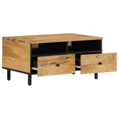 shumee Klubska mizica 80x54x40 cm trden mangov les