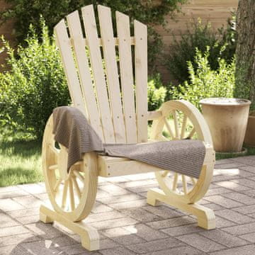 Vidaxl vidaXL Vrtni stoli Adirondack, komplet 2 kosov, masiven les jelke