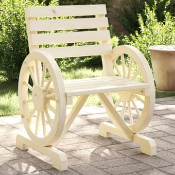 Vidaxl vidaXL Vrtni stoli, komplet 2 kosov, 58x58x78,5 cm, masivni jelkov les
