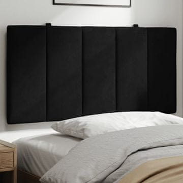 Vidaxl vidaXL Blazina za vzglavje, črna, 100 cm, žamet
