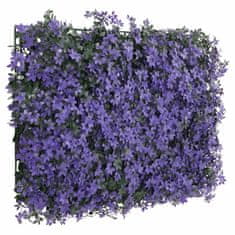 Vidaxl Ograja iz umetnih listov 24 kosov vijolična 40x60 cm