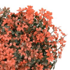Vidaxl Ograja iz umetnih javorjevih listov 24 kosov sv. rdeča 40x60cm