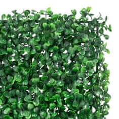 shumee Ograja iz umetnega grmovja 24 kosov zelena 50x50 cm