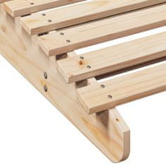 Greatstore Ležalnik 205x110x31,5 cm trdna borovina
