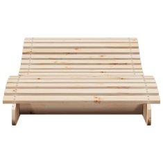 Greatstore Ležalnik 205x80x31,5 cm trdna borovina