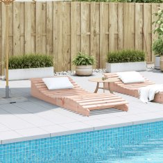 Greatstore Ležalnik 205x80x31,5 cm trden les douglas