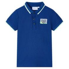 Vidaxl Otroška polo majica temno modra 92