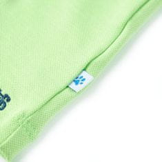 Vidaxl Otroška polo majica neon zelena 92