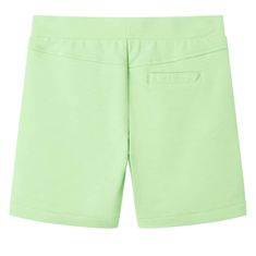 Vidaxl Otroške kratke hlače fluorescentno zelene 128