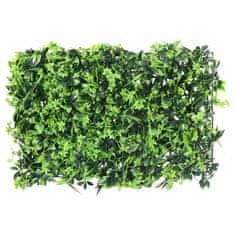 Vidaxl Ograja iz umetnih listov 6 kosov zelena 40x60 cm