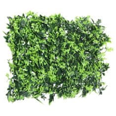 Vidaxl Ograja iz umetnih listov 6 kosov zelena 40x60 cm