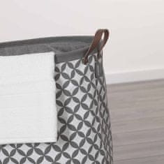 Vidaxl Košara za perilo Diamonds 60 L siva