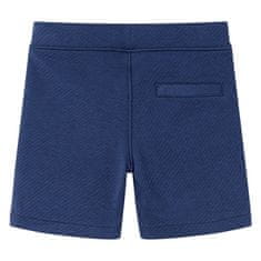 Vidaxl Otroške kratke hlače z vrvico temno modre 140