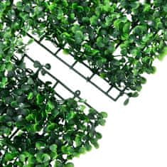shumee Ograja iz umetnega grmovja 24 kosov zelena 40x60 cm