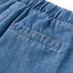 Vidaxl Otroške kratke hlače džins modra 116