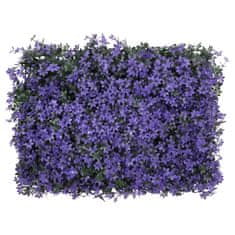 Vidaxl Ograja iz umetnih listov 6 kosov vijolična 40x60 cm