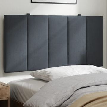 Vidaxl vidaXL Blazina za vzglavje, temno siva, 100 cm, žamet
