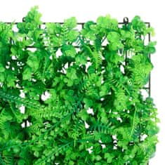 Vidaxl Ograja iz umetnih listov praproti 24 kosov zelena 40x60 cm