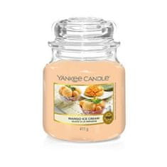 Yankee Candle Classic Dišeča sveča v steklu srednja Mango Ice Cream 411 g