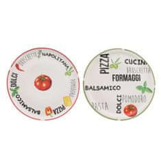 HIT Krožnik za pico 31 cm z rdečim robom HT-27020533cerv